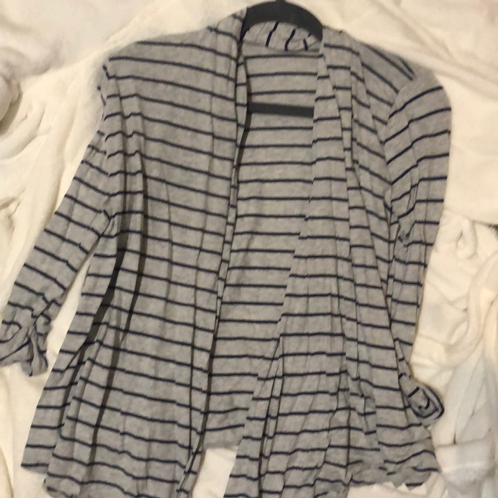 Striped Cotton Cardigan